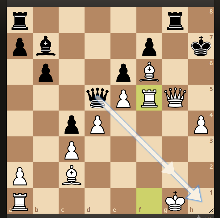 (I mean what I played blunders the entire position, should've just played Kh2 instead of g4 and kept my +5, but like still a nice position, but oh well, Rxf5 was too enticing) Actually, that's 100% the wrong mindset, I should've played Kh2